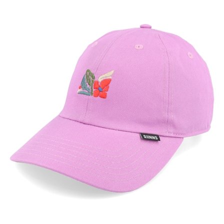 Djinns - Violet unconstructed Casquette - M-flowers Violet Dad Cap @ Hatstore