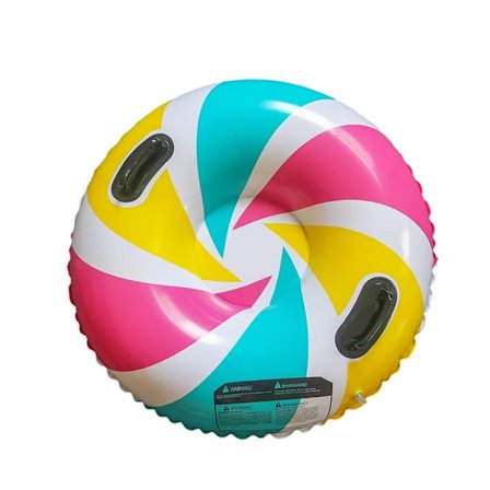 Fortykket oppblåsbar skibob, kuldebestandig og anti-velt design for trygg utendørs snølek for barn