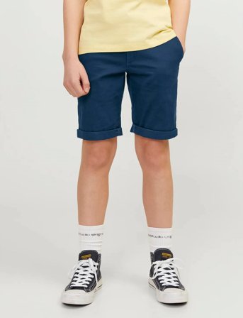 Jack & Jones Jpstdavid Jjchino Shorts Akm Sn Jnr - Navy - 140