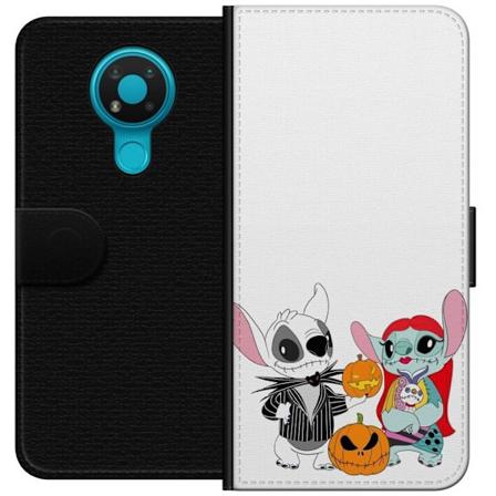 Nokia 3.4 Lompakkokotelo Stitch perhe addams