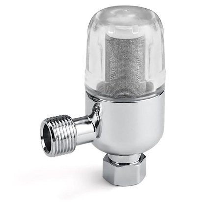 Brusefilter, Hard Water Filter, Genanvendeligt filter med 1/2 tommer indvendigt og udvendigt gevind, Filtrerer effektivt urenheder i vandet, Egnet til