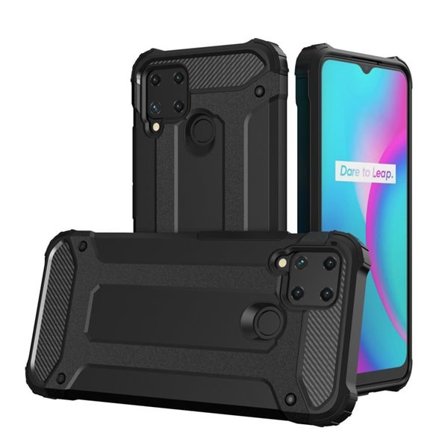 Hybrid Armor-kuffert til Realme 10 5G / Realme 9i 5G pansret hybridkuffert sort