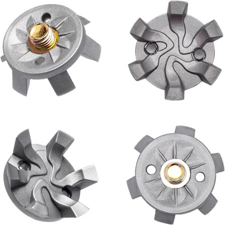 Golfsko pigg knotter metallgjenger skruer 6mm diameter, 20 stk og 1 skiftenøkkel