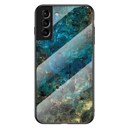 Fantasy Marmor Samsung Galaxy S22 skal - Smaragd Marmor