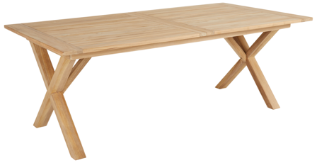 Brafab Natur Matbord 200-265 cm, Utemöbler