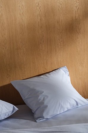 Jotex - Percale Pudebetræk - Økologisk Lyseblå - ZACK - Køb Pudebetræk hos Jotex