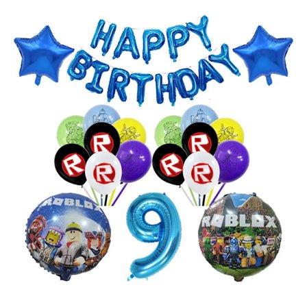 Barn Bursdag Gaveposer Roblox Tema Festutstyr Papptallerkener Kopper Asjetter Servietter Babyshower Engangsservise Sett 80 stk - XF1 -