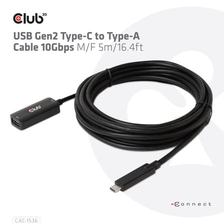 Club 3D Usb Gen2 Type-C To Type-A