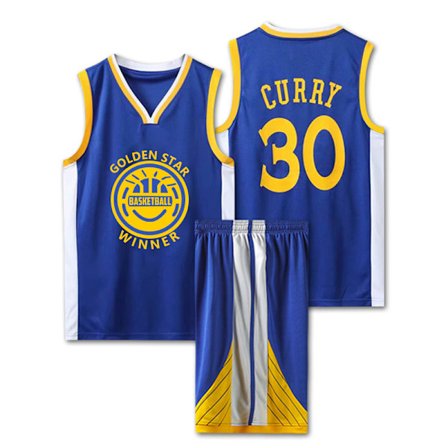 NBA Basketball Uniform GSW Blue Suit-No. 30 Curry
