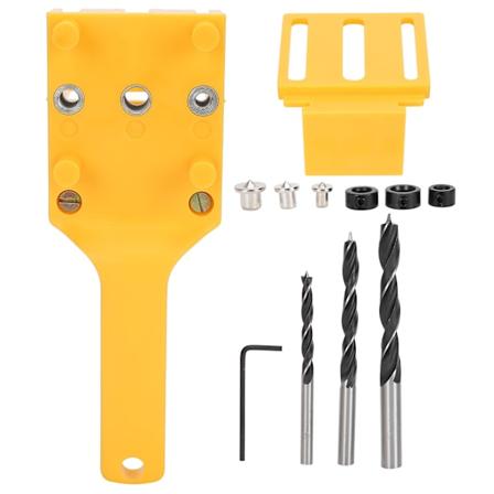 11 osainen puutapituksen jig poraohjain reikäpora työkalusarja puusepän töihin