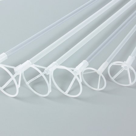 100 st 40 cm ballongstöd vit transparent färg bogserstöd stång ballongkopp pinne ballongstång hållare ballongstång