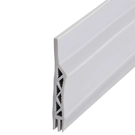 Dørtetningslist for dør, selvklebende dørlister gulv, lydisolering varm og kald blokkering, 100 x 5 cm (grå)