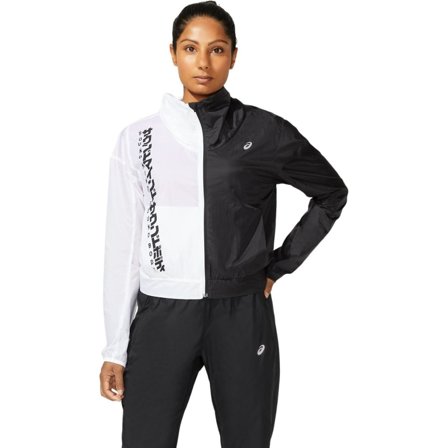Asics Women's SMSB Run Jacket Women unlined workout jackets Black XL