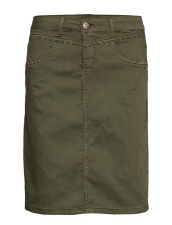 Amaliecr Skirt Lyhyt Hame Vihreä Cream