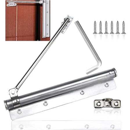 Automatiske fjederdørlukkere, justerbar fjederdørlukker, automatiske letvægts-dørlukkere, med skruer, til lette indvendige døre (dør Wi