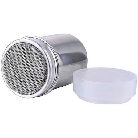 Mjöl Socker Salt Ströare, 200 ml Rostfritt Stål Chokladströare Florsocker Salt Kakao Mjöl Kaffeströare Sil för Kökshantverk[CO]