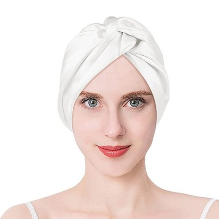 Luxurious Satin Bonnet 2-in-1 - Sleep Cap & Shower Cap for Long and Curly Hair