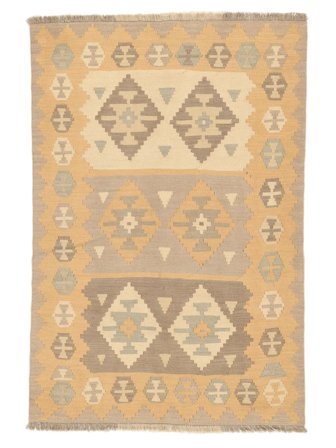 Ljus Nomad Kelim Matta Handvävd 119X175 Orange/Beige Persien