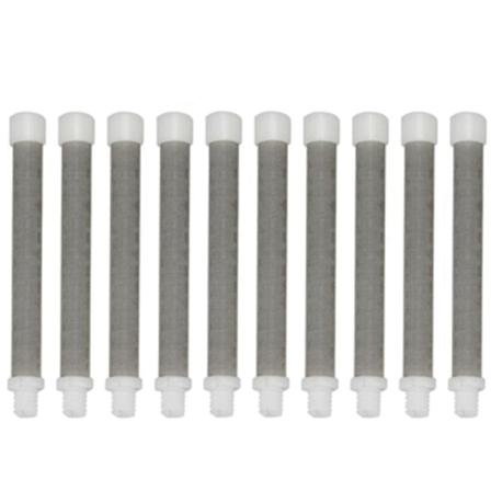 10 stk Airless Filter 60 Mesh Airless Spray Filter 304 Rustfrit Stål Til Airless Paint Spray Corros Silver