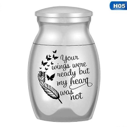 Mini Små Mindeurner til Menneskelig Aske Mindekremeringsurner Kæledyrsaske Beholder Kæledyr Kat Hund Fugle Aske Beholder 1.3*2.4cm H10