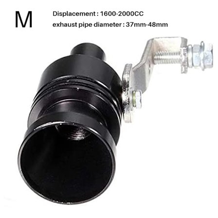 Turbo Lydsimulator Fløyte Modifisert Eksos Lyddemper Blow Off Ventil Rør