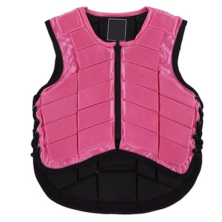 Ridevest for barn Skumvattert sikkerhet Riding Beskyttelsesutstyr Kroppsbeskyttelse PinkCM