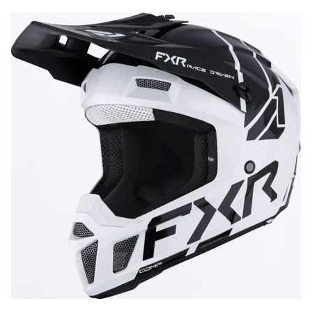 Casco Cross FXR Clutch Bambino 26 Bianco/Nero L