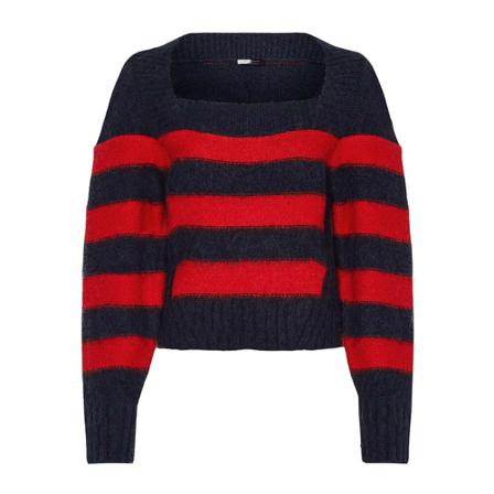 Tommy Hilfiger, Round-neck Knitwear Blauw, Dames, Maat:M