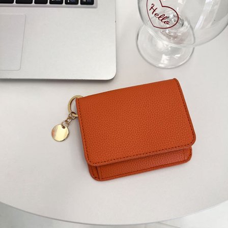 Kvinnevesken Korte lommebøker ORANSJE