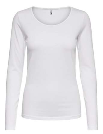Onllive Love L/S Ck Top Noos Jrs White ONLY