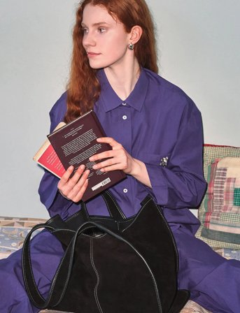 Becksöndergaard Suede Laurel Bag - Black - ONE SIZE