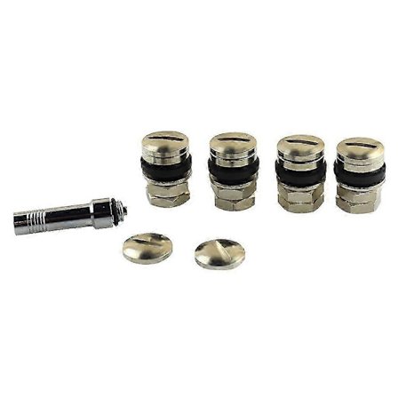 4 stk. skjulte ventilstammer med låg til dæk/hjul/fælg/bil/lastbil/SUV