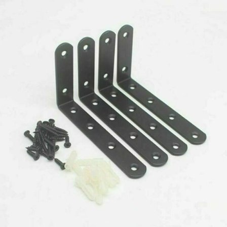 4st L Formad Hylla Fäste Väggmonterad Hylla Fäste Gjut