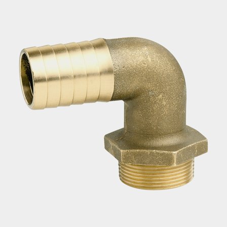 Nypel wężowy Maestrini męski kolanko ciężki typ, mosiądz, 1/2" G (BSP) (zewnętrzny) do węża 20 mm (25/32") - Jachtowa