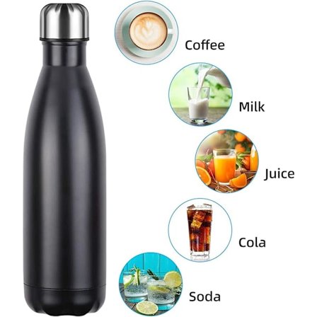 Termosflaska, 500ML Rostfri Vattenflaska, Dubbelväggig V