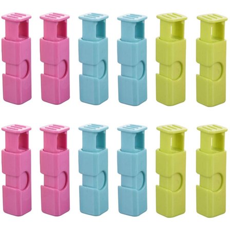 Brödklämmor, lämpliga för bröd, ris, nötter, bönor, torkad frukt, fryspåsar, etc. (12 st)