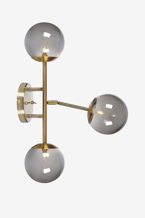 Markslöjd - Vägglampa TRINITY 3L - Mässing - Vägglampor - Från Homeroom