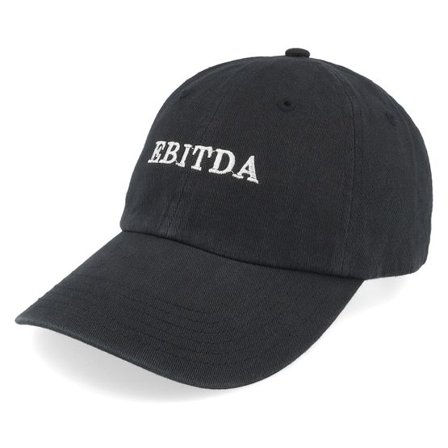 Iconic - Svart unconstructed Keps - "Ebitda Black Dad Cap " @ Hatstore