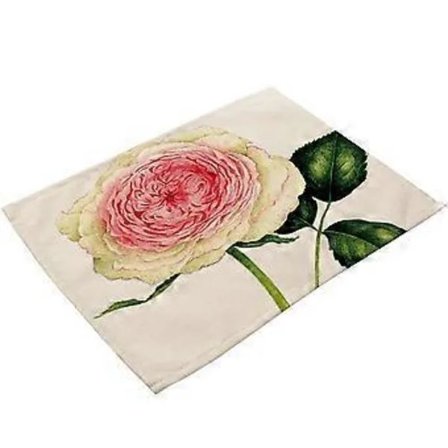 NY-Pöytätabletti ruusukuviolla, pestävä, kotikäyttöön, lämpöä eristävä ruokapöydän tabletti (#3)