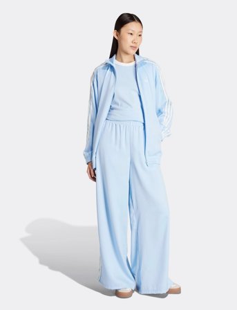 adidas Originals Wide Leg Pants - Blue - S