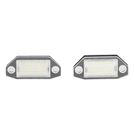Ford Focus C MAX 2003 2018 Hvid LED 12 24V Plastik Plug and Play Nummerpladelygte
