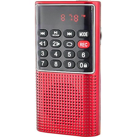 L-328 Lille Bærbar Radio, Genopladelig Bærbar Radio Med Optagefunktion, Understøtter Mp3 / Tf /