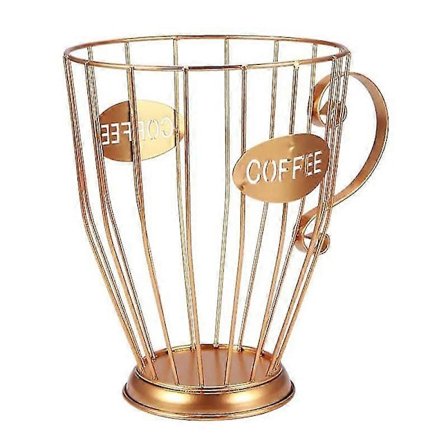 Oppbevaringskurv for kaffekapsler, kaffeputeholdere, metallholder for kaffefløte, espr