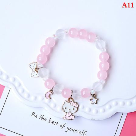 N Version Av Det Nya Färgglada Lila Armbandet I Kalcedonkristall