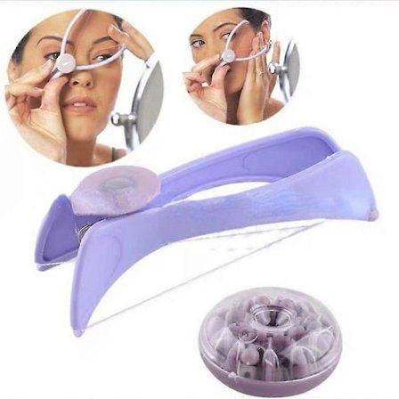 Mini Ansiktshårfjerner Fjærtråd Ansiktsfjerner Hårfjerning Epilator for Kinn Øyenbryn DIY Sminke Kvinner Skjønnhetsverktøy