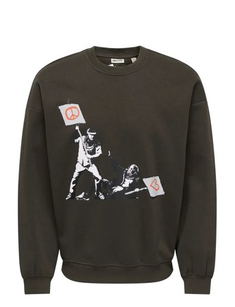 ONLY & SONS | Onsbanksy Vtg Crew Neck Vd | XS
