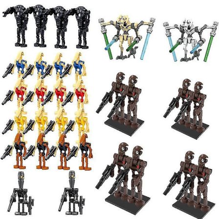 Star Wars Battle Droids Byggesett Mini Actionfigurer Dukke Minifigurer Leker Skrivebordsdekorasjon For Fans Db