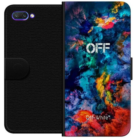 Kompatibel Tegnebogsetui til Honor Honor 10 Abstrakt farveeksplosion med tekstet OFF intensiv kunstnerisk komposition med energi bevægelse og moderne