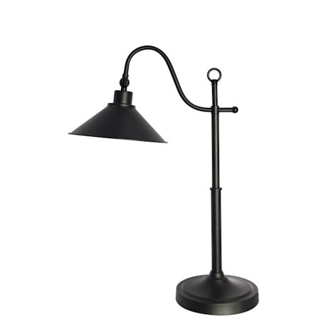 511 Bordslampa svart plåt ställbar