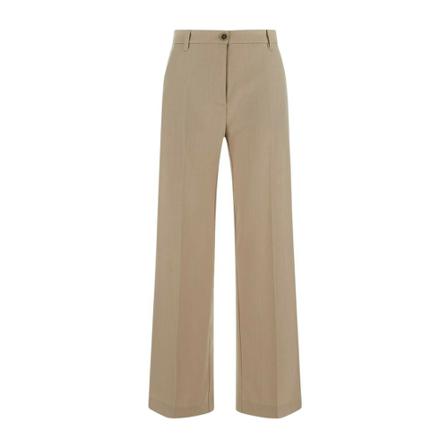 Semicouture, Wide Trousers Beige, Dames, Maat:XS